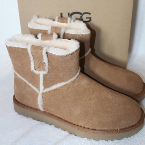 UGG Shoes - UGG NEW MINI SPILL SEAM SUEDE BOOTS CHESTNUT 10 11